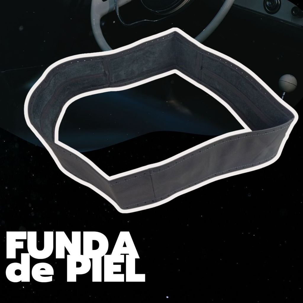 Funda De Volante Bronx Tejida A Mano Con Piel Sintética