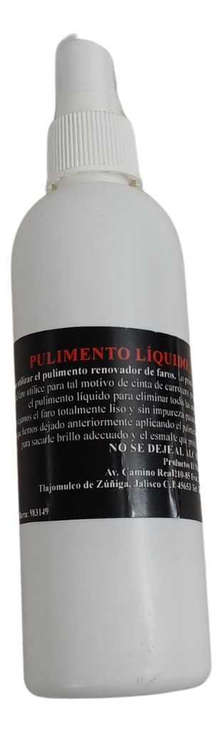 Limpiador Restaurador De Faros 250 Ml