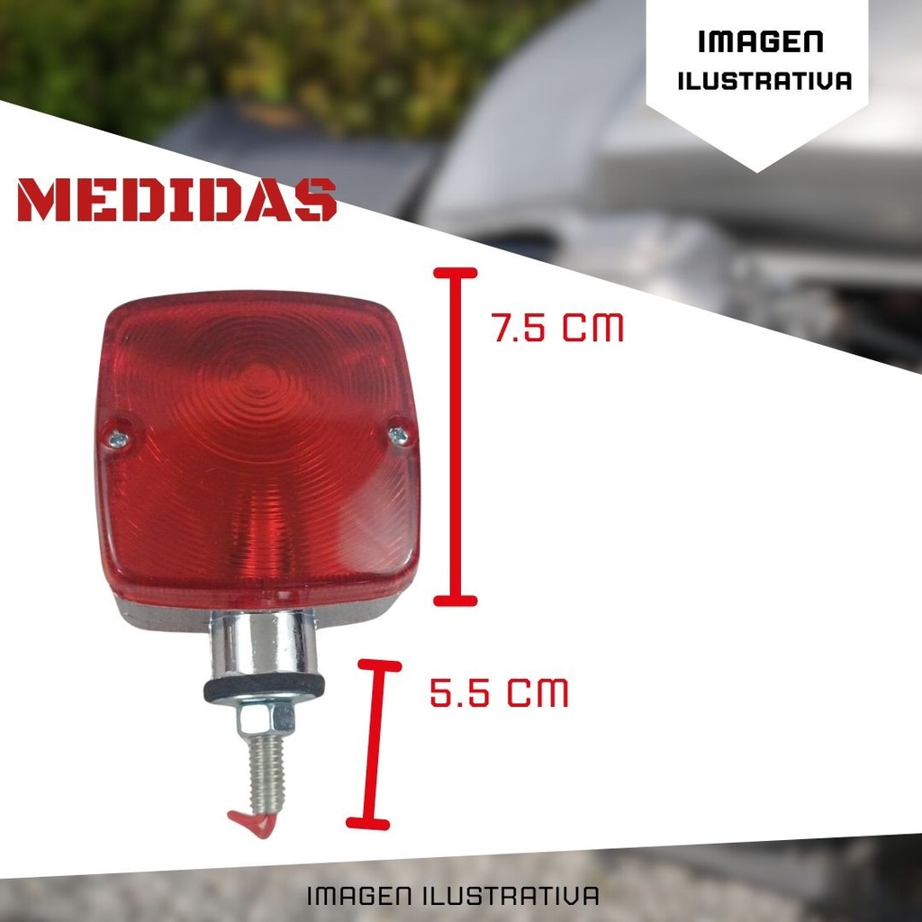 Plafon Direccional Cuadrado Chico Bicolor Ambar/rojo