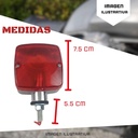 Plafon Direccional Cuadrado Chico Bicolor Ambar/rojo