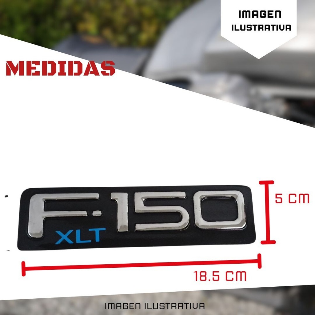 Emblema Letrero F-150 Xlt Cromo