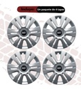 Tapon Abs Sport Gris Rin 15 Tipo Urvan 4 Piezas