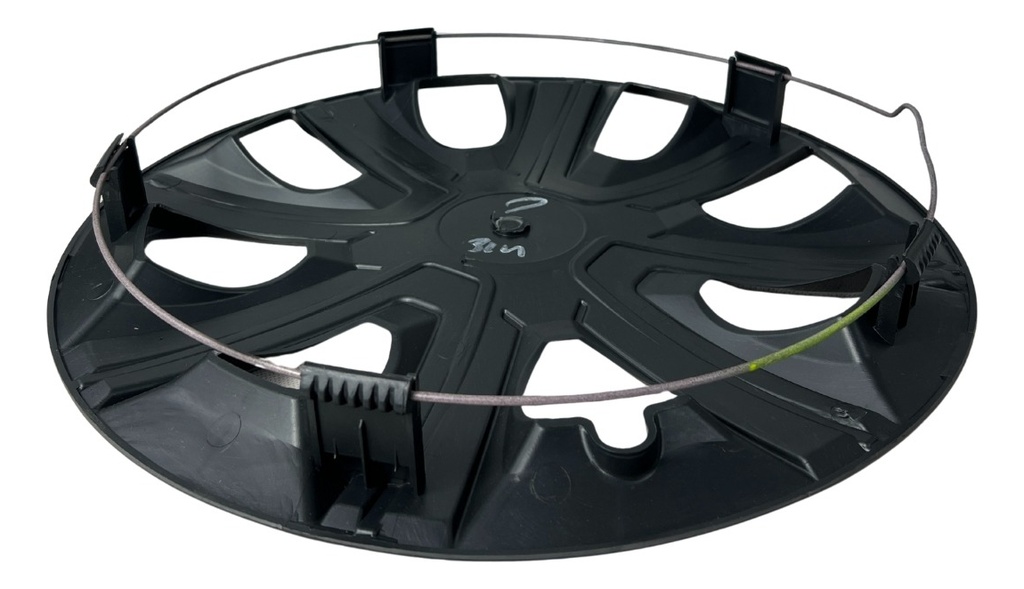 Tapon Polvera Rin 15 Abs Sport Tuning Negro-azul 4 Piezas