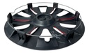 Tapon Polvera Rin 15 Abs Sport  Negro-rojo Universal 4 Pzs Negro/rojo