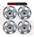 Tapon Polvera Rin 15 Abs Sport  Gris Universal 4 Pz Lgr0003 Gris