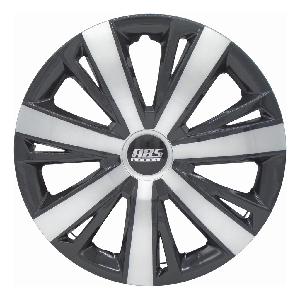 Tapon Polvera Rin 16 Abs Sport Especiales 0009 Negro-gris Gris/negro