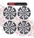 Tapon Polvera Rin 16 Abs Sport Especiales 0009 Negro-gris Gris/negro