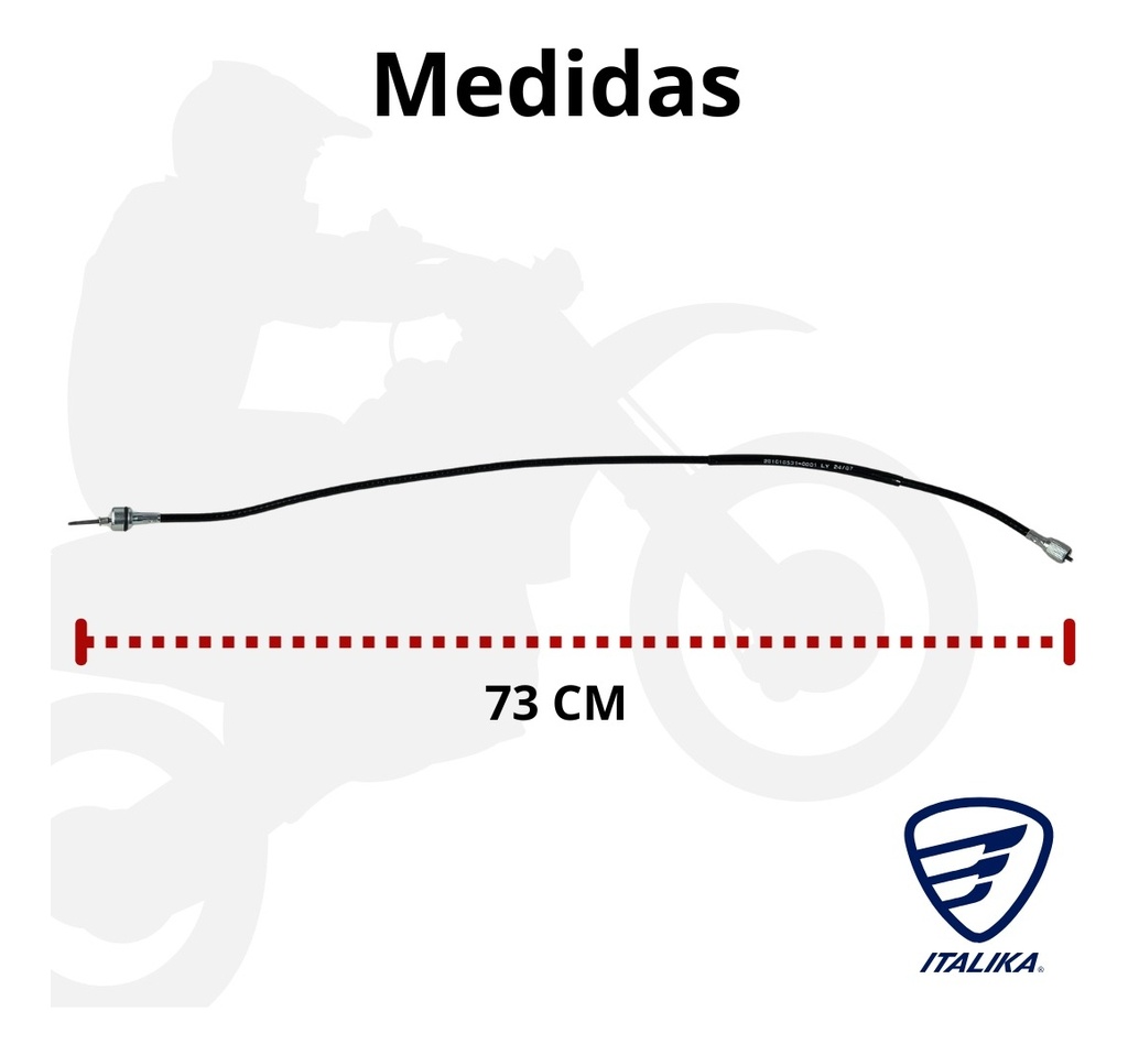 Chicote Velocimetro Pieza Original Italika  Ft150ts/ft125ts