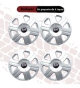 Tapon Polvera Rin 13 Abs Sport Gris Lgr0013 4 Piezas Gris