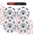 Tapon Polvera Rin 13 Abs Sport Gris Universal Lgr0068 4pz
