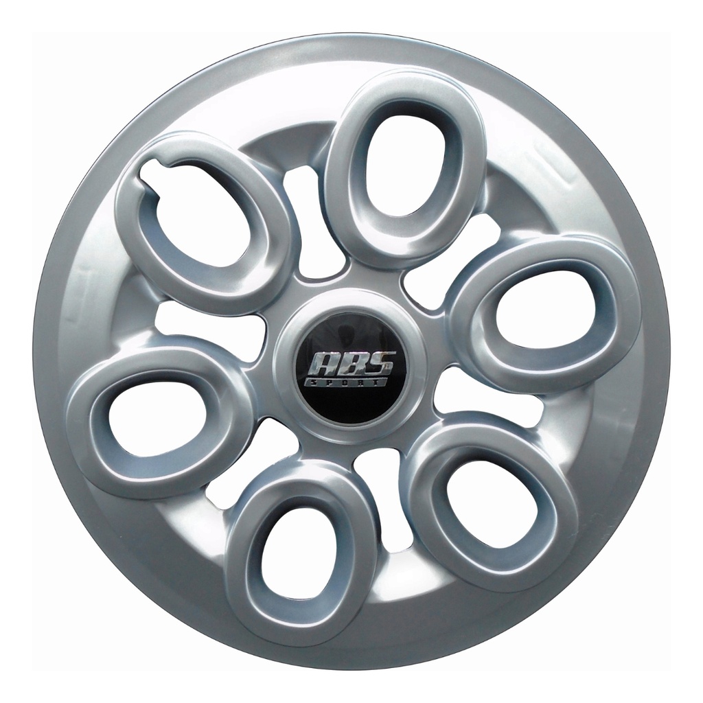 Tapon Polvera Rin 14 Abs Sport Gris  Universal 4 Piezas Gris