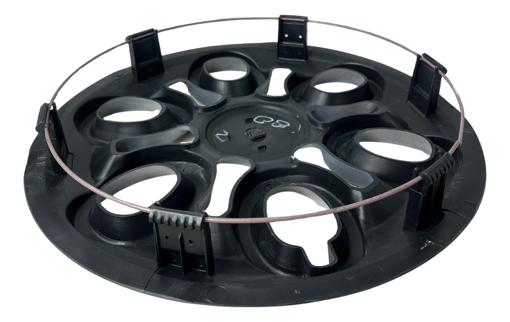 Tapon Polvera Rin 14 Abs Sport Gris  Universal 4 Piezas Gris