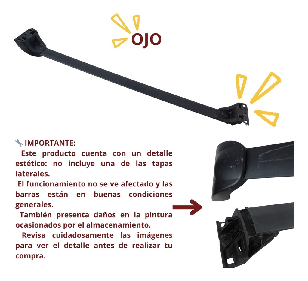 Barras Portaequipaje Honda Cr-v 2012 2013 2014 2015 Aluminio Negro