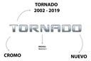 EMBLEMA LETRERO TORNADO CROMO