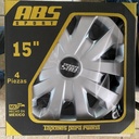 TAPON POLVERA RIN 15 ABS SPORT GRIS LGR0027