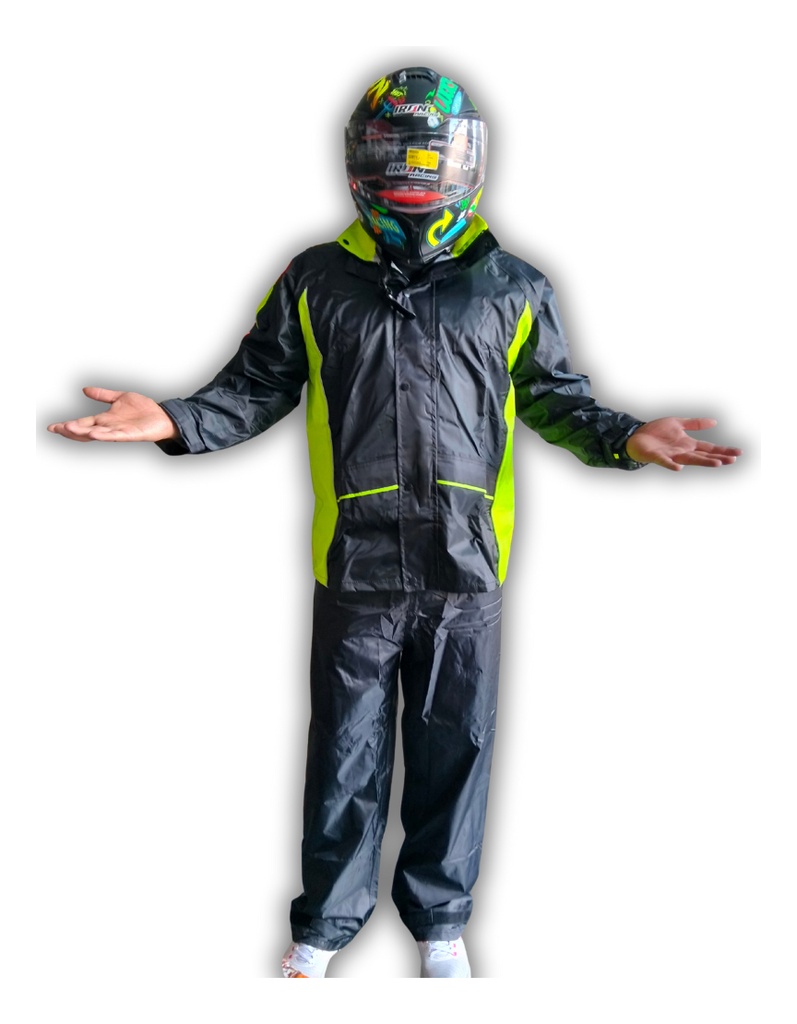 IMPERMEABLE C/PANTALON (2PZ) VERDE 3XL