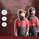 IMPERMEABLE C/PANTALON (2PZ) VINO TALLA EG