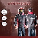 IMPERMEABLE C/PANTALON ROJO  XXL