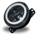 PAR FAROS DELANTEROS REDONDOS 4" LED ANTI-NIEBLA OJO ANGEL