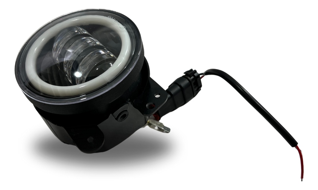PAR FAROS DELANTEROS REDONDOS 4" LED ANTI-NIEBLA OJO ANGEL