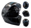 CASCO ABATIBLE DOBLE MICA BLANCO (S) DOT