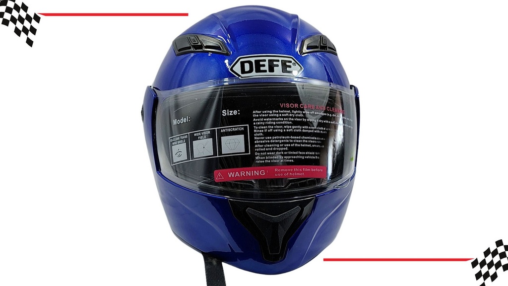 CASCO ABATIBLE DEFE DOBLE MICA ROJO (L) DOT