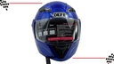 CASCO ABATIBLE DEFE DOBLE MICA ROJO (L) DOT