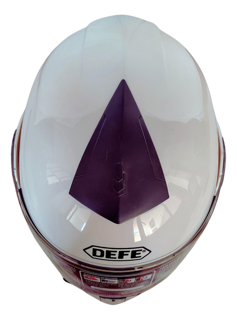 CASCO ABATIBLE DOBLE MICA BLANCO COMP. (L) DOT