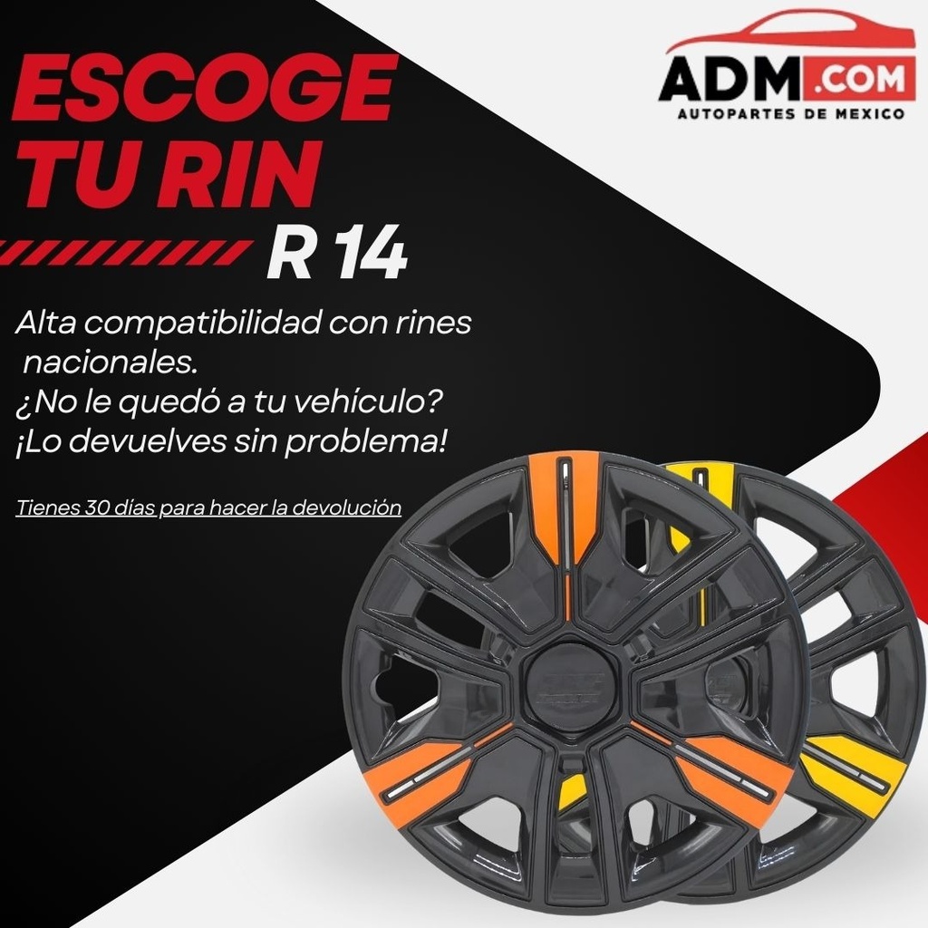 TAPON POLVERA RIN 13 ABS SPORT TUNING NEGRO-AZUL LES0030