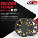 TAPON POLVERA RIN 13 ABS SPORT TUNING NEGRO-AZUL LES0030