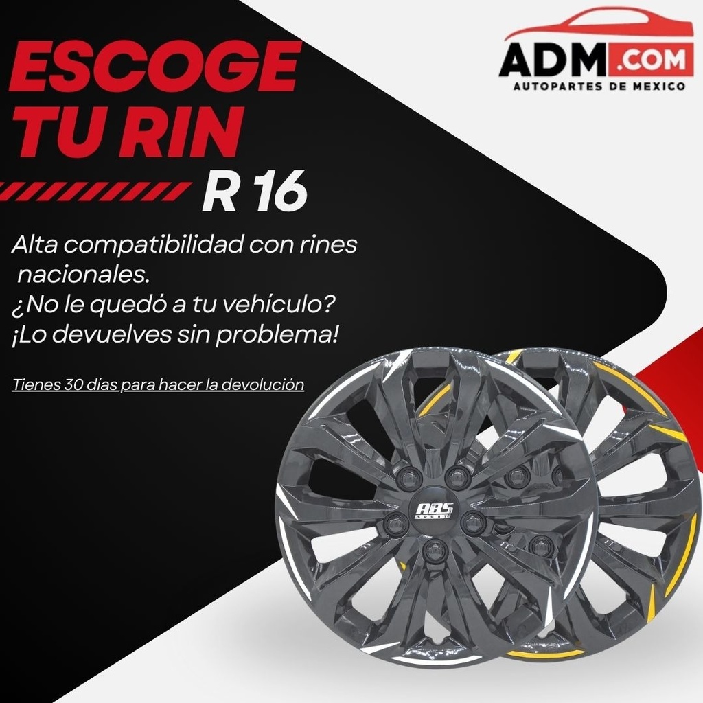 TAPON POLVERA RIN 13 ABS SPORT TUNING NEGRO-AZUL LES0030