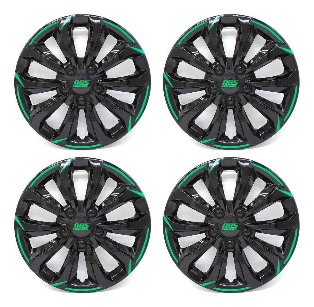 TAPON POLVERA RIN 13 ABS SPORT TUNING NEGRO-AZUL LES0030