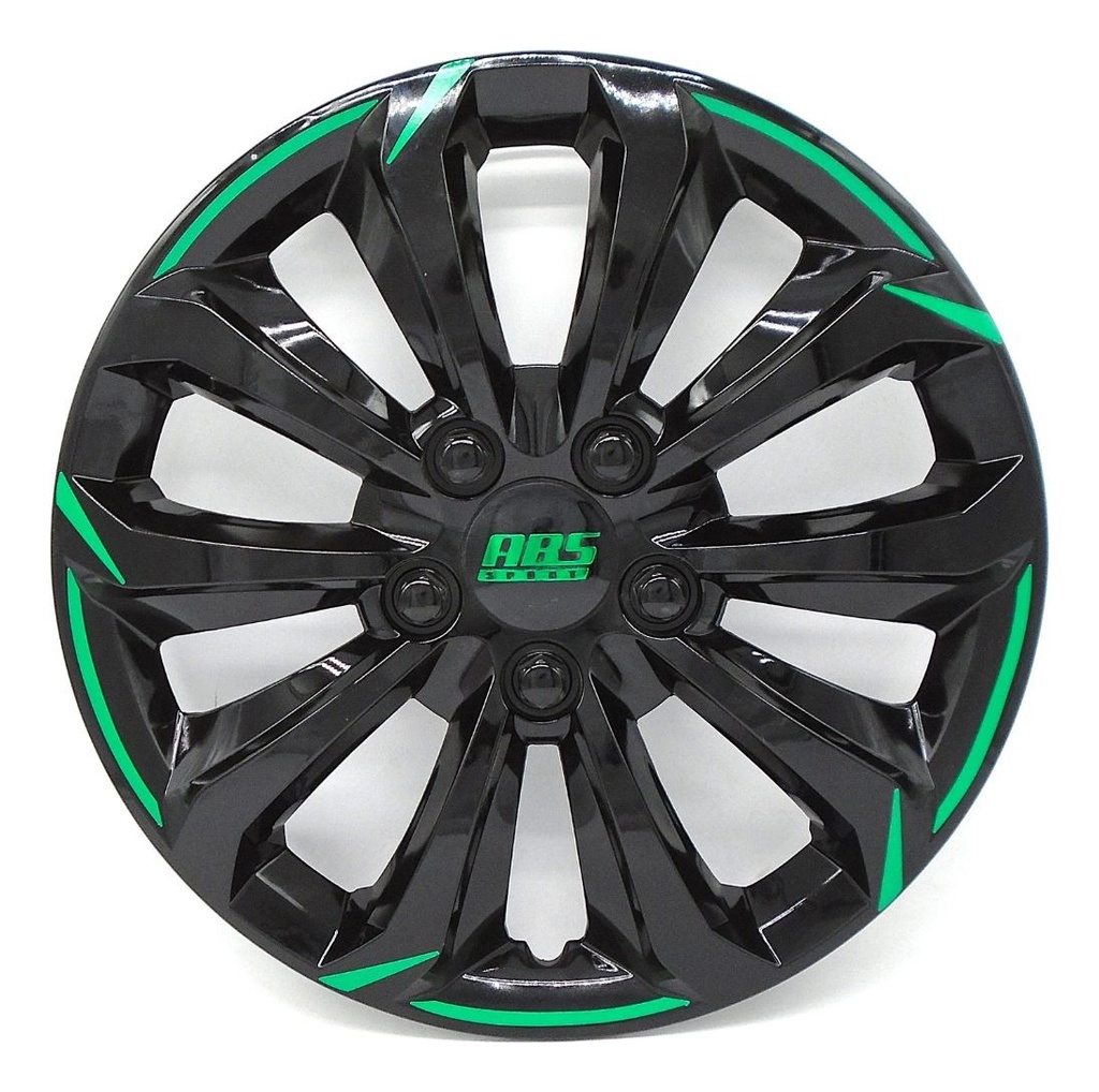 TAPON POLVERA RIN 13 ABS SPORT TUNING NEGRO-AZUL LES0030