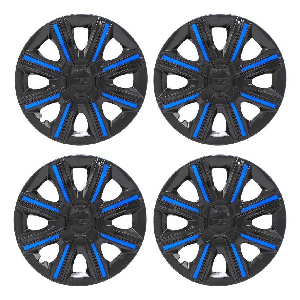 TAPON POLVERA RIN 13 ABS SPORT TUNING NEGRO-AZUL LES0030