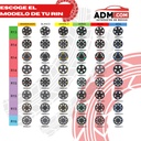 TAPON POLVERA RIN 13 ABS SPORT TUNING NEGRO-AZUL LES0030