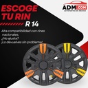 TAPON POLVERA RIN 13 ABS SPORT TUNING NEGRO-AZUL LES0030