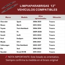 LIMPIAPARABRISAS BOSCH 12" TRASERO