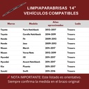 LIMPIAPARABRISAS BOSCH 14" TRASERO