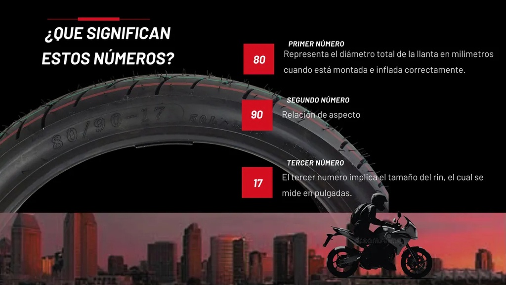 LLANTA MATSUMA 80/90-17 T/L 50L 6PR 190KG