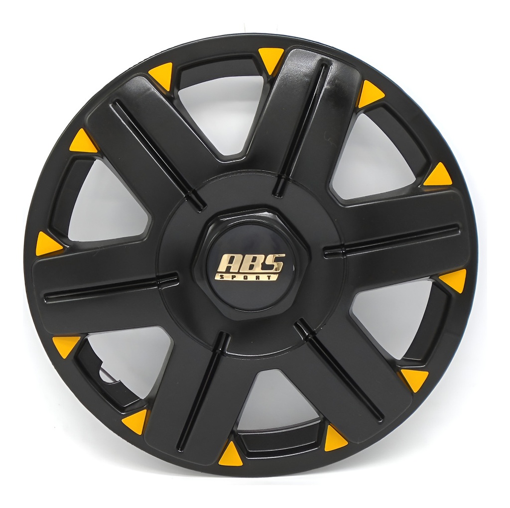 TAPON POLVERA RIN 13 ABS SPORT TUNING NEGRO-BLANCO LES0026