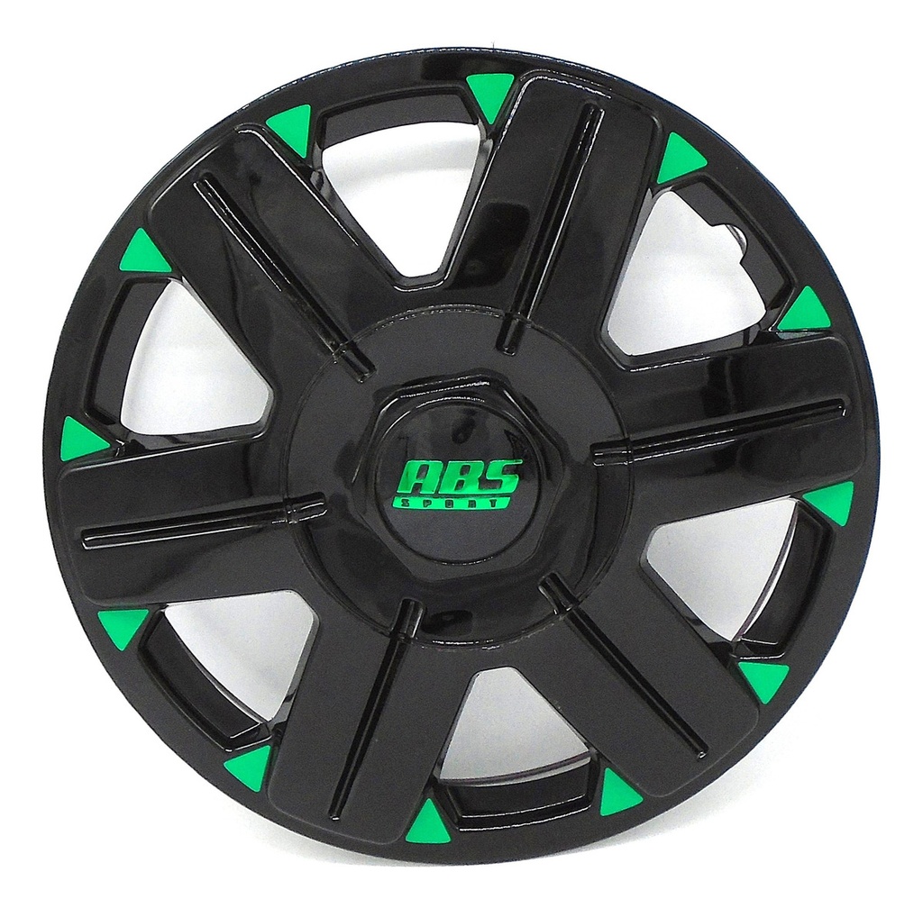 TAPON POLVERA RIN 13 ABS SPORT TUNING NEGRO-BLANCO LES0026