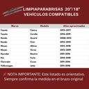 LIMPIAPARABRISAS BOSCH 20"/18" 2 PIEZAS