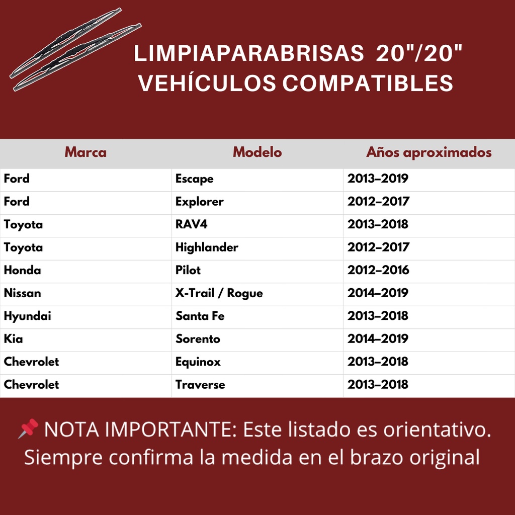 LIMPIAPARABRISAS BOSCH 20"/20" 2 PIEZAS