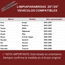 LIMPIAPARABRISAS BOSCH 20"/20" 2 PIEZAS