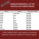 LIMPIAPARABRISAS BOSCH 24"/24" 2 PIEZAS