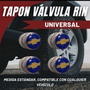 TAPON VALVÚLA DISEÑO CHEVROLET AZUL