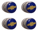 TAPON VALVÚLA DISEÑO CHEVROLET AZUL