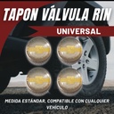TAPON VALVÚLA DISEÑO CHEVROLET DORADO