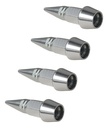 TAPON DE VALVULA BALA RIFLE CORTO 45MM PLATA