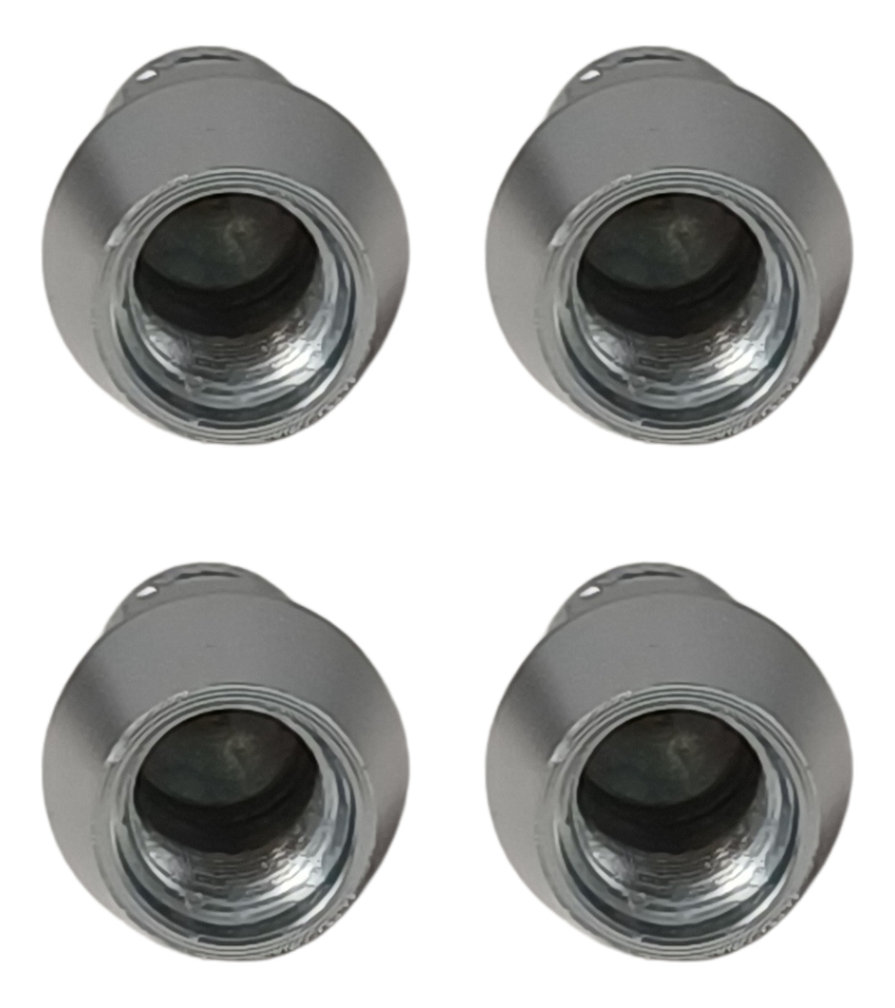 TAPON DE VALVULA BALA RIFLE CORTO 45MM PLATA